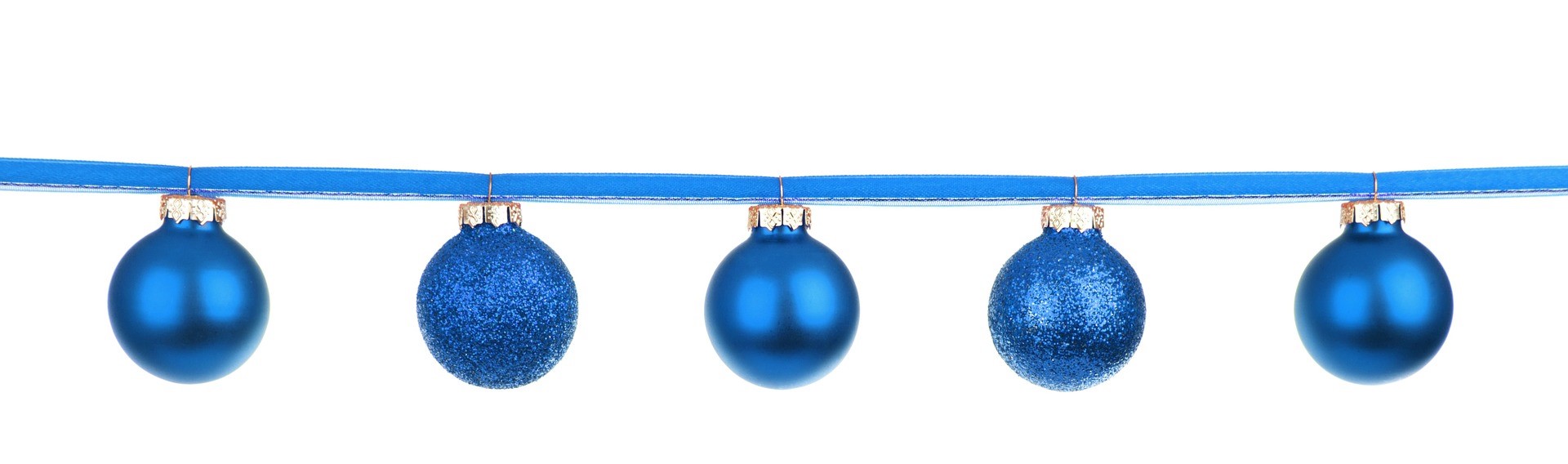blue ornaments